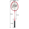 Rakietka POINT 1002 black – wymiary rakietki
